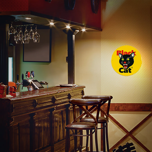 Black Cat® Logo Aluminum Tacker Sign