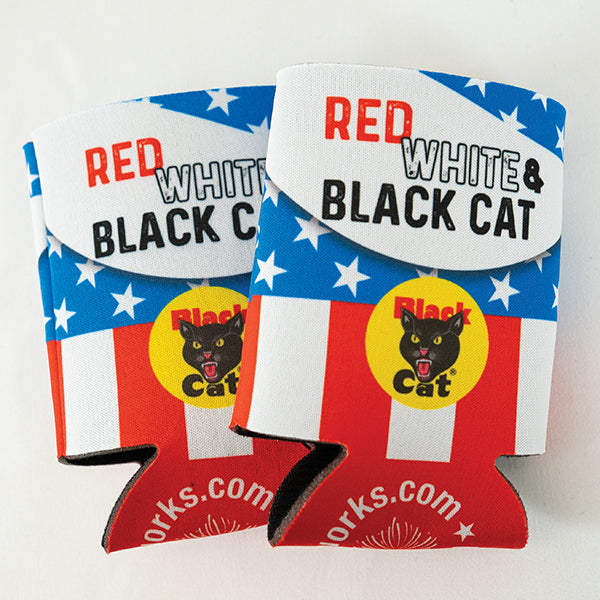 Black Cat® Patriotic Can Cooler (Set of 2)