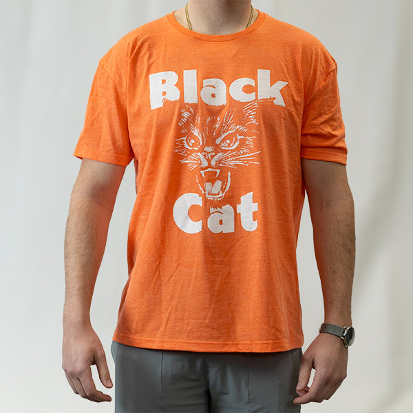 Black Cat® Heather Orange Retro T-Shirt