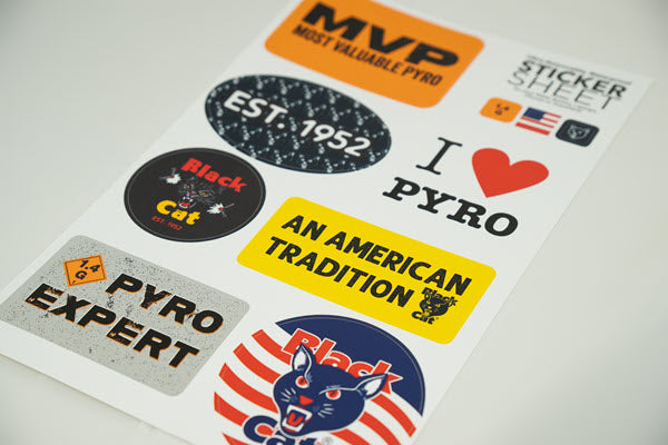 Black Cat® Sticker Sheet