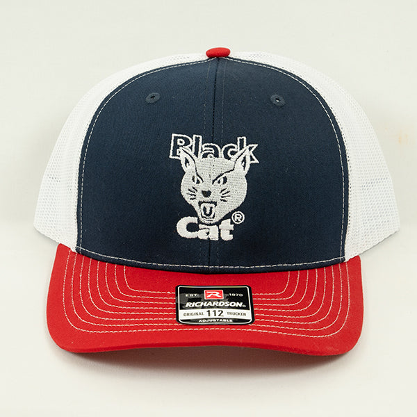 Black Cat® Logo RWB Richardson 112 Hat