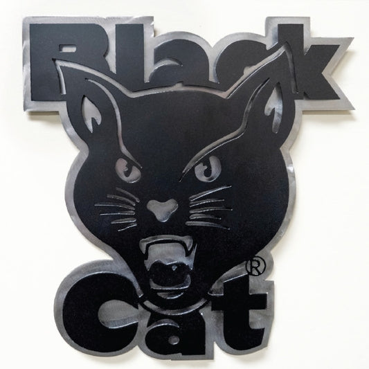 Black Cat® Logo Metal Sign