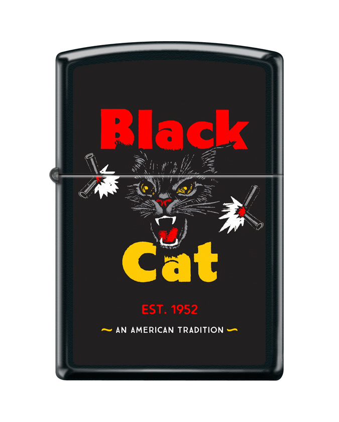 Black Cat Zippo Lighter