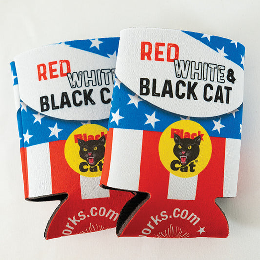 Black Cat® Patriotic Koozie (Set of 2)