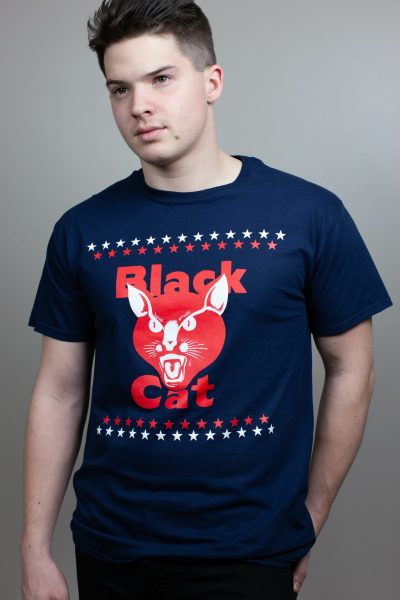 Black Cat Patriotic T-Shirt