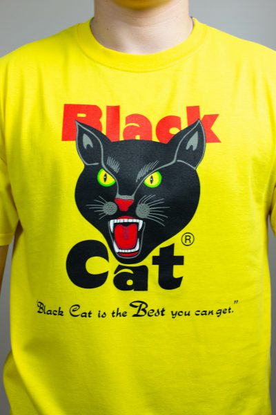 Black Cat Yellow T-Shirt 2