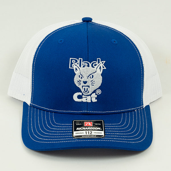 Black Cat® Logo Blue Richardson 112 Hat
