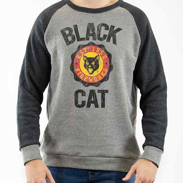Black Cat® Logo Sweatshirt Gray/Black